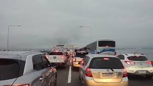 temp_image_1751368366.698216 Ponte Rio-Niterói: Carro pega fogo no sentido Rio e causa forte lentidão nesta manhã